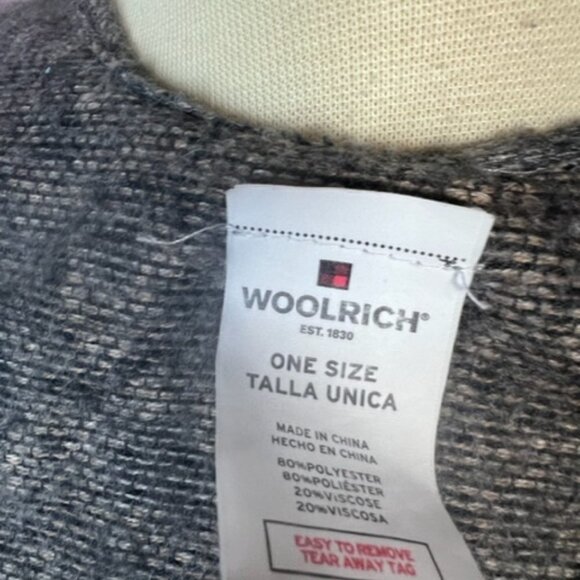 Womens Distressed Leopard Print Wrap Cover Up WoolRich Size One Size - Picture 8 of 8